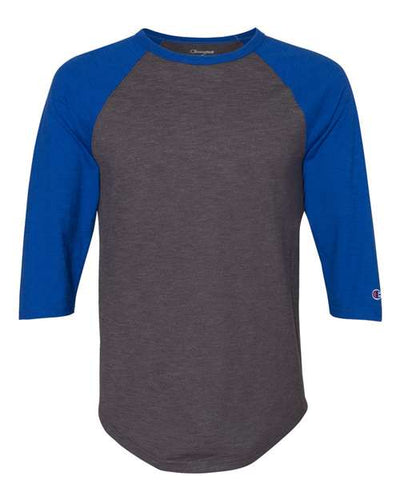 Champion Men's Premium Fashion Raglan Three-Quarter Sleeve Baseball T-Shirt