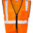 Kishigo Men's Double-Pocket Zippered Economy Class 2 Vest Kishigo