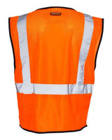 Kishigo Men's Double-Pocket Zippered Economy Class 2 Vest Kishigo