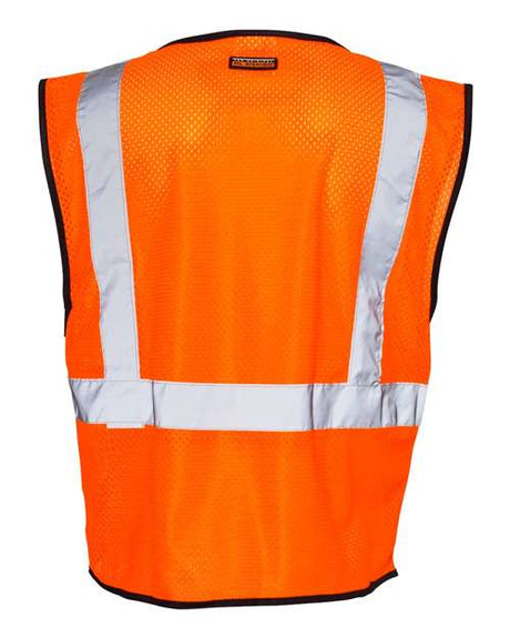 Kishigo Men's Double-Pocket Zippered Economy Class 2 Vest Kishigo