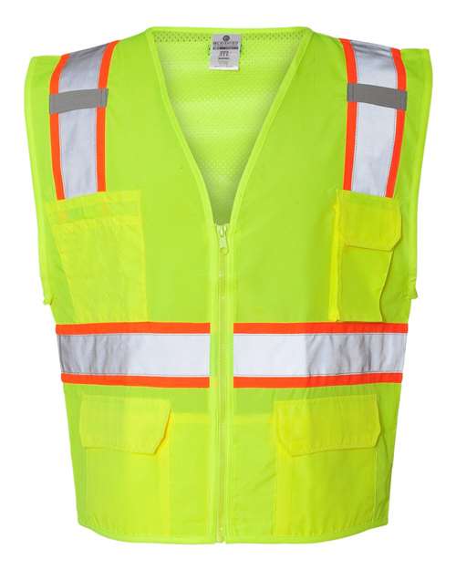 Kishigo Men's Ultra-Cool Solid Front Vest with Mesh Back Kishigo