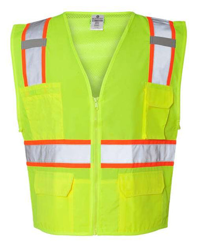 Kishigo Men's Ultra-Cool Solid Front Vest with Mesh Back