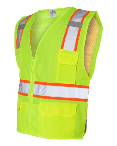 Kishigo Men's Ultra-Cool Solid Front Vest with Mesh Back