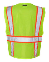 Kishigo Men's Ultra-Cool Solid Front Vest with Mesh Back Kishigo