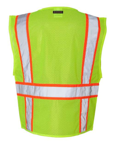Kishigo Men's Ultra-Cool Solid Front Vest with Mesh Back