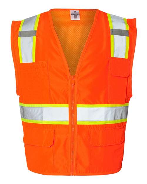 Kishigo Men's Ultra-Cool Solid Front Vest with Mesh Back Kishigo