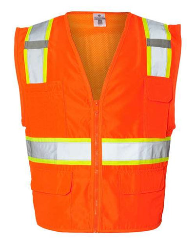 Kishigo Men's Ultra-Cool Solid Front Vest with Mesh Back
