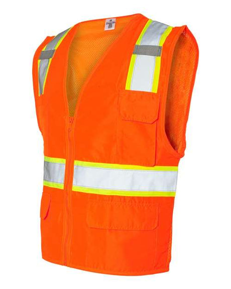 Kishigo Men's Ultra-Cool Solid Front Vest with Mesh Back Kishigo