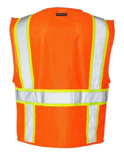 Kishigo Men's Ultra-Cool Solid Front Vest with Mesh Back