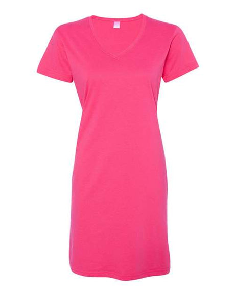 LAT Women's V-Neck Fine Jersey Coverup LAT