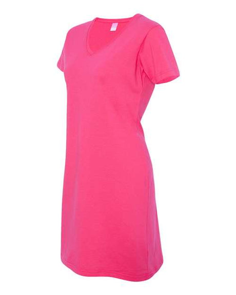 LAT Women's V-Neck Fine Jersey Coverup LAT