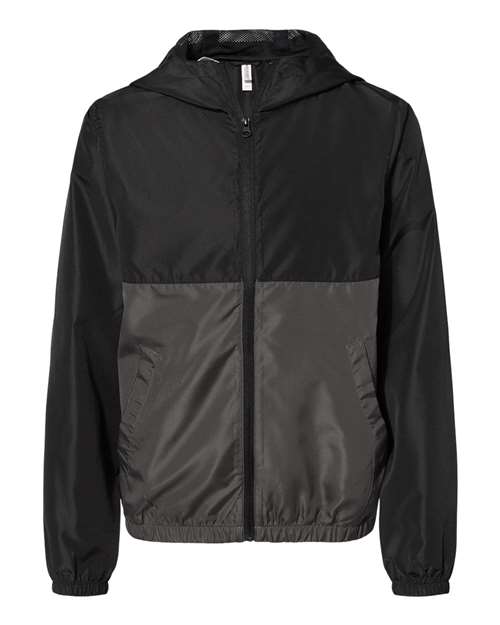 Independent Trading Co. Youth Lightweight Windbreaker Full-Zip Jacket