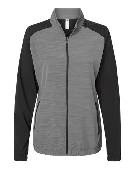 Adidas Women's Heather Block Full-Zip Wind Jacket Adidas