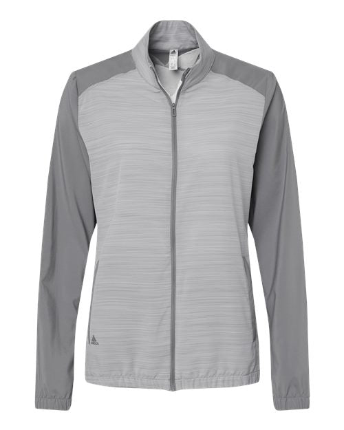 Adidas Women's Heather Block Full-Zip Wind Jacket Adidas
