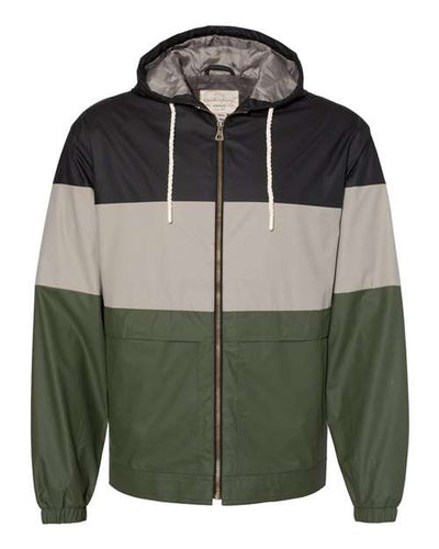 Weatherproof Men's Vintage Colorblocked Hooded Rain Jacket