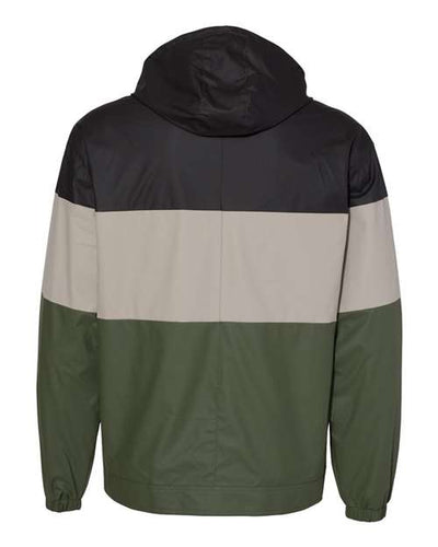 Weatherproof Men's Vintage Colorblocked Hooded Rain Jacket