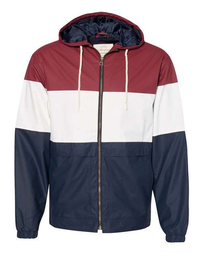 Weatherproof Men's Vintage Colorblocked Hooded Rain Jacket
