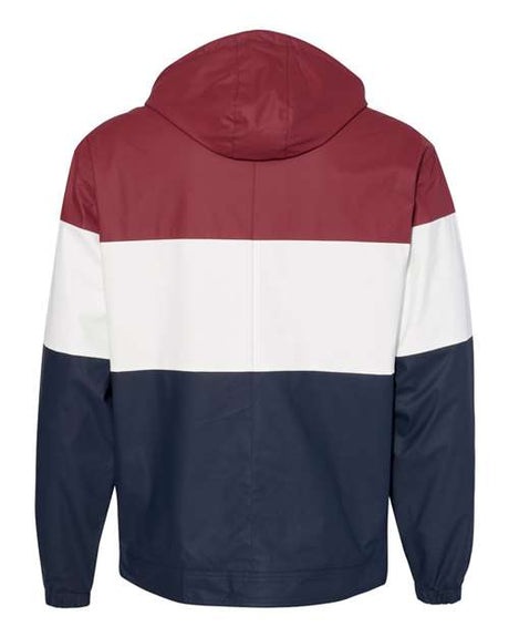 Weatherproof Men's Vintage Colorblocked Hooded Rain Jacket Weatherproof