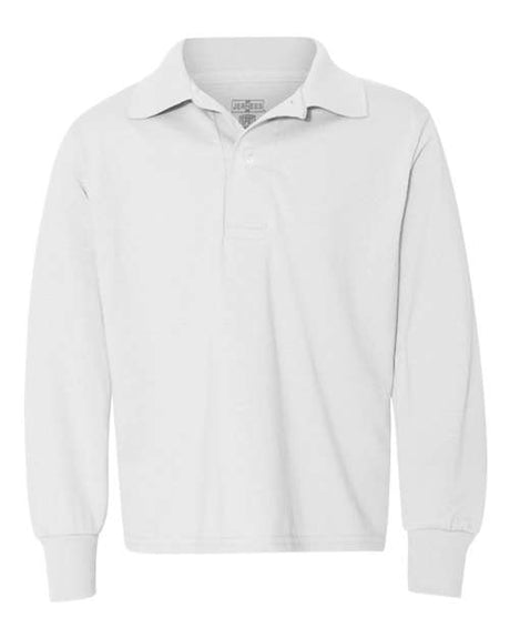 Jerzees Youth SpotShield™ Long Sleeve Polo JERZEES