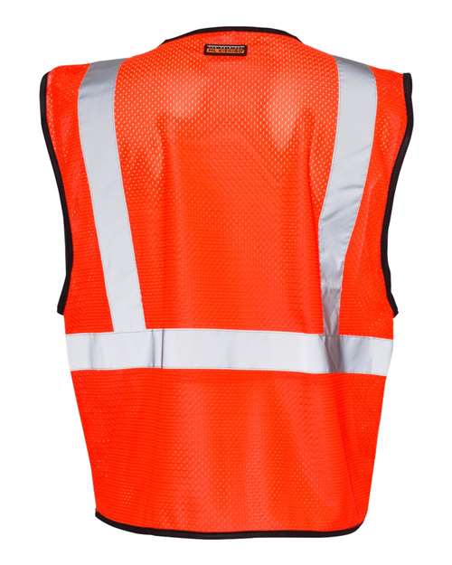 Kishigo Single Pocket Zipper Mesh Class 2 Vest