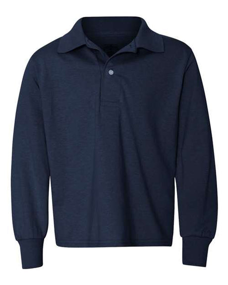 Jerzees Youth SpotShield™ Long Sleeve Polo JERZEES
