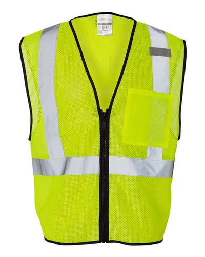 Kishigo Single Pocket Zipper Mesh Class 2 Vest