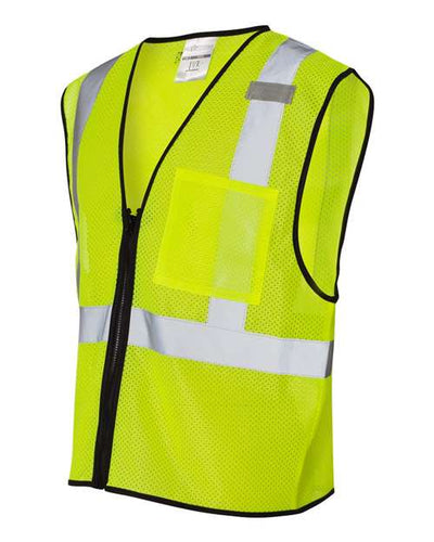 Kishigo Single Pocket Zipper Mesh Class 2 Vest