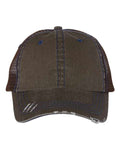 Mega Cap Herringbone Trucker Cap Mega Cap