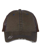 Mega Cap Herringbone Trucker Cap Mega Cap