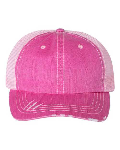 Mega Cap Herringbone Trucker Cap Mega Cap