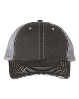 Mega Cap Herringbone Trucker Cap Mega Cap