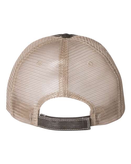Mega Cap Herringbone Trucker Cap Mega Cap