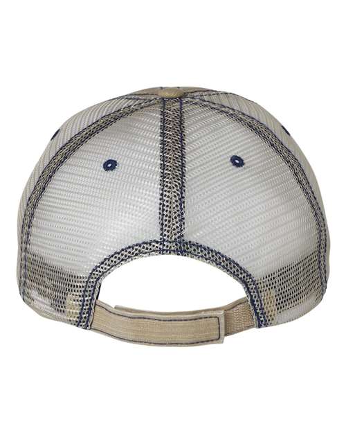 Mega Cap Herringbone Trucker Cap Mega Cap
