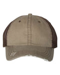 Mega Cap Herringbone Trucker Cap Mega Cap
