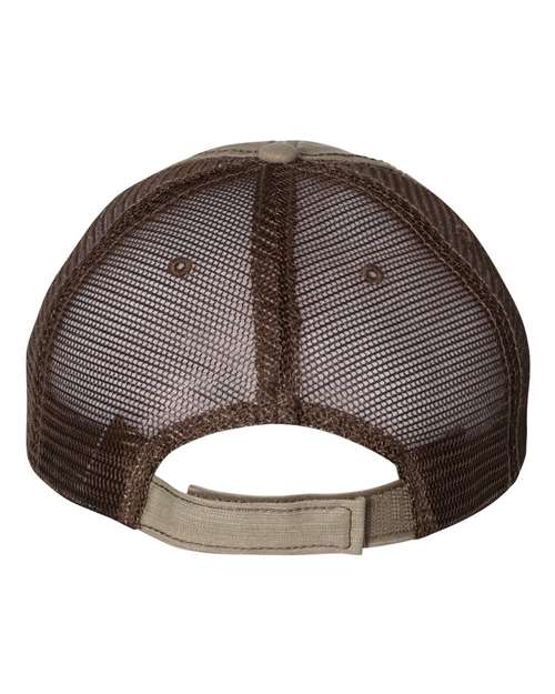 Mega Cap Herringbone Trucker Cap Mega Cap