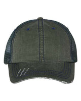 Mega Cap Herringbone Trucker Cap Mega Cap