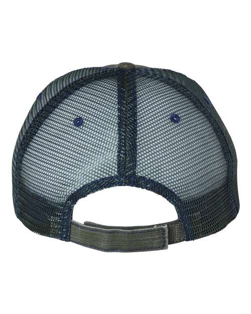 Mega Cap Herringbone Trucker Cap Mega Cap