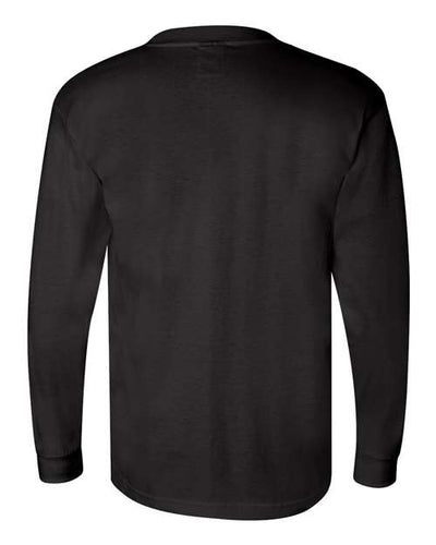 Bayside Men's Union-Made Long Sleeve T-Shirt with a Pocket