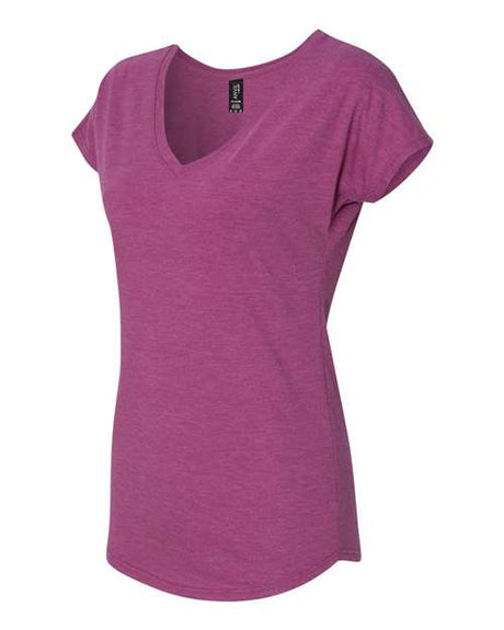 Anvil Womenâ€™s Triblend V-Neck T-Shirt Anvil