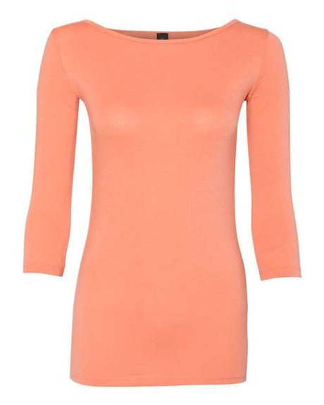 Anvil Womenâ€™s Stretch Three-Quarter Sleeve T-Shirt Anvil
