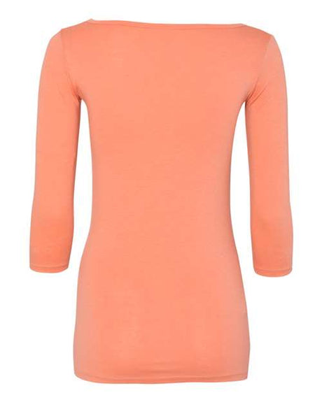 Anvil Womenâ€™s Stretch Three-Quarter Sleeve T-Shirt Anvil