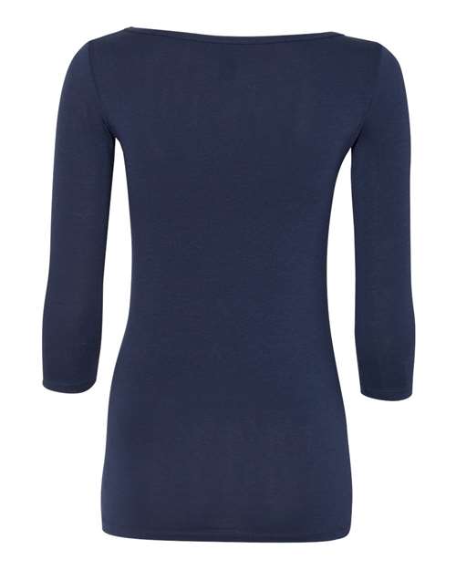 Anvil Womenâ€™s Stretch Three-Quarter Sleeve T-Shirt Anvil