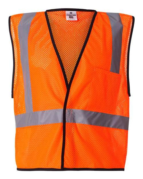 Kishigo Men's Economy Single Pocket Hook & Loop Mesh Vest Kishigo