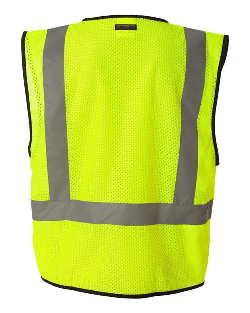 Kishigo Men's Economy Single Pocket Hook & Loop Mesh Vest Kishigo