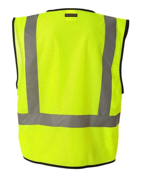 Kishigo Men's Economy Single Pocket Hook & Loop Mesh Vest Kishigo