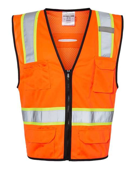 Kishigo Men's 6 Pocket Contrast Class 2 Vest Kishigo