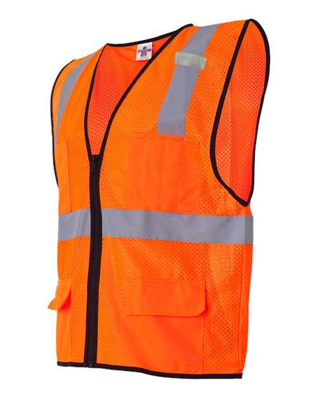 Kishigo Men's Economy Mesh 6-Pocket Vest Kishigo