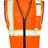 Kishigo Economy Contrasting Vest with Zippered Front Kishigo