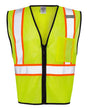 Kishigo Economy Contrasting Vest with Zippered Front Kishigo