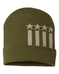 CAP AMERICA USA-Made Patriotic Cuffed Beanie CAP AMERICA